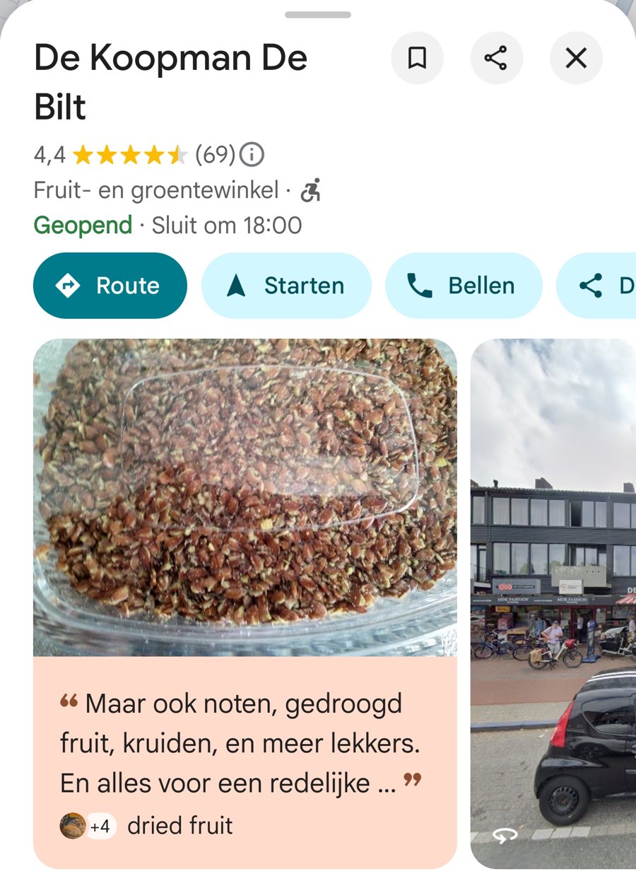 Google Maps-profiel zonder eigen foto's