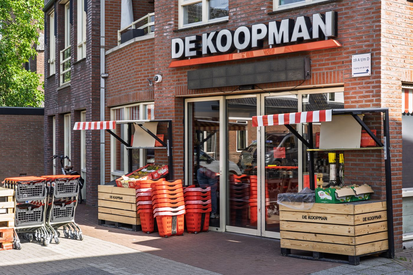 Gevel van de winkel